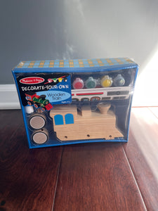 Melissa & Dough Decorate- Your- Own: Wooden Train