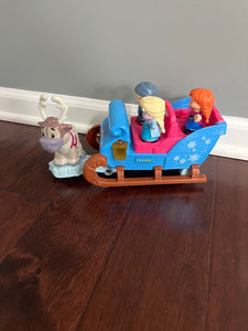 Fisher Price Disney Frozen Little People Kristoff's Sleigh Playset