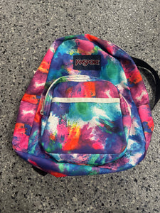 blue and green tie dye jansport backpack Backpack