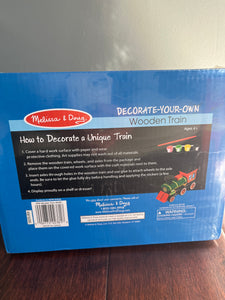 Melissa & Dough Decorate- Your- Own: Wooden Train