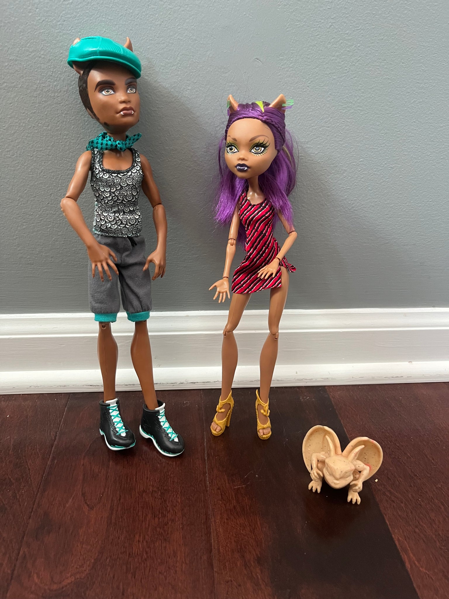 Monster High Trouble Wolf Family Set: Clawdeen & Clawd Wolf