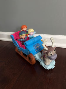 Fisher Price Disney Frozen Little People Kristoff's Sleigh Playset