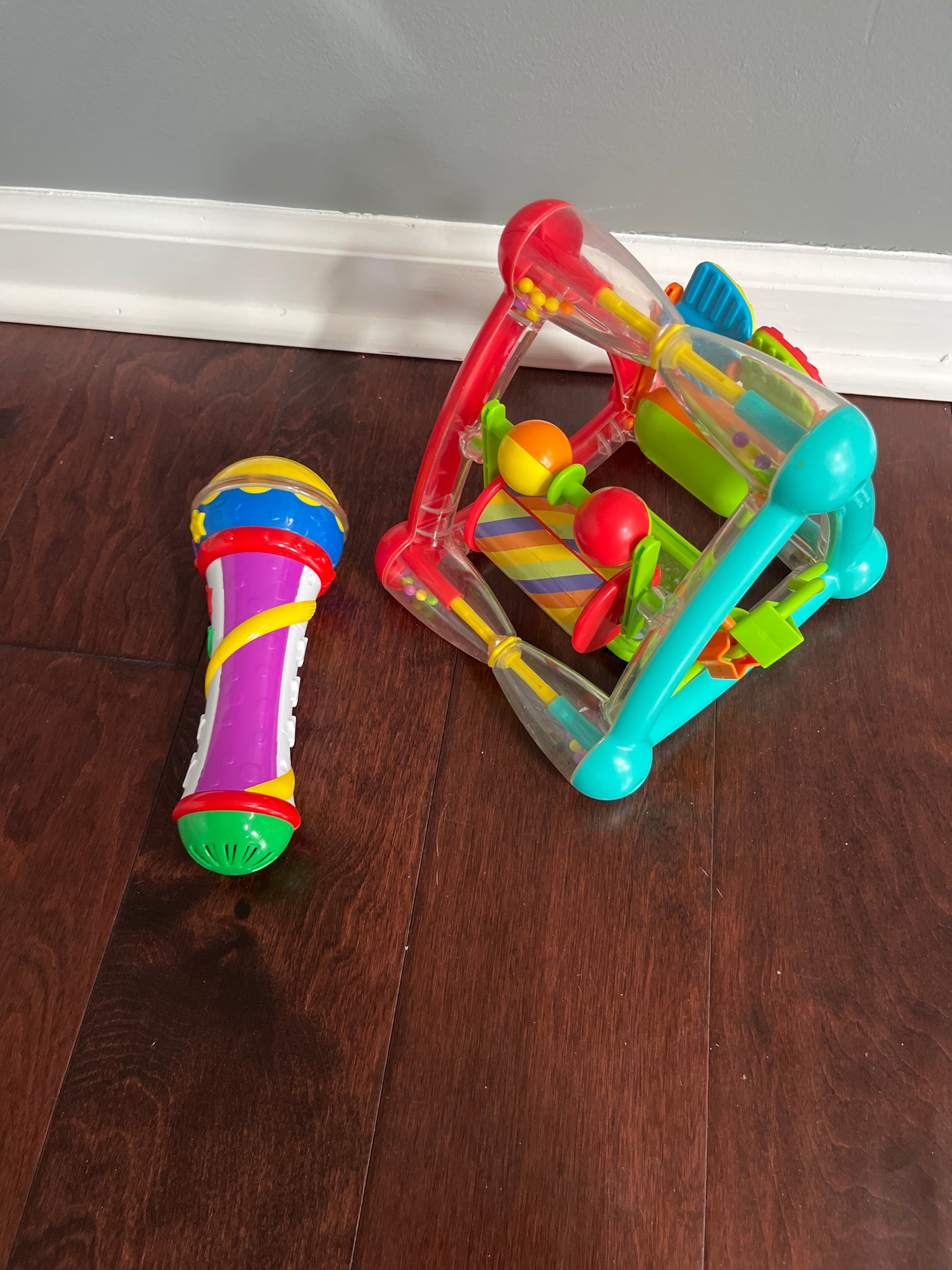 Toddler Sing Along Microphone & Fine Motor Activity Triangle