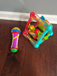 Toddler Sing Along Microphone & Fine Motor Activity Triangle