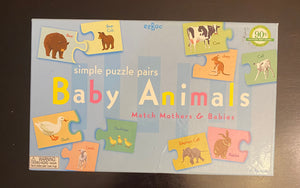 Puzzle - Eeboo Matching Baby Animals