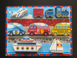 Melissa & Doug chunky vehicles puzzle