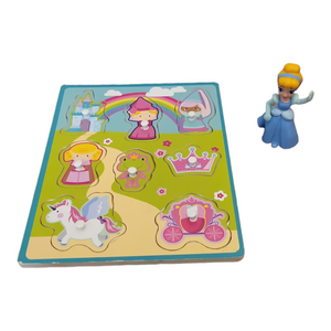 Puzzle - Princess Puzzle w/ Cinderella Figure