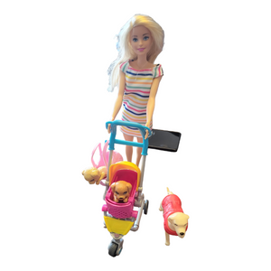 Barbie Dog Walker With 3 Dogs Ricochet Kids