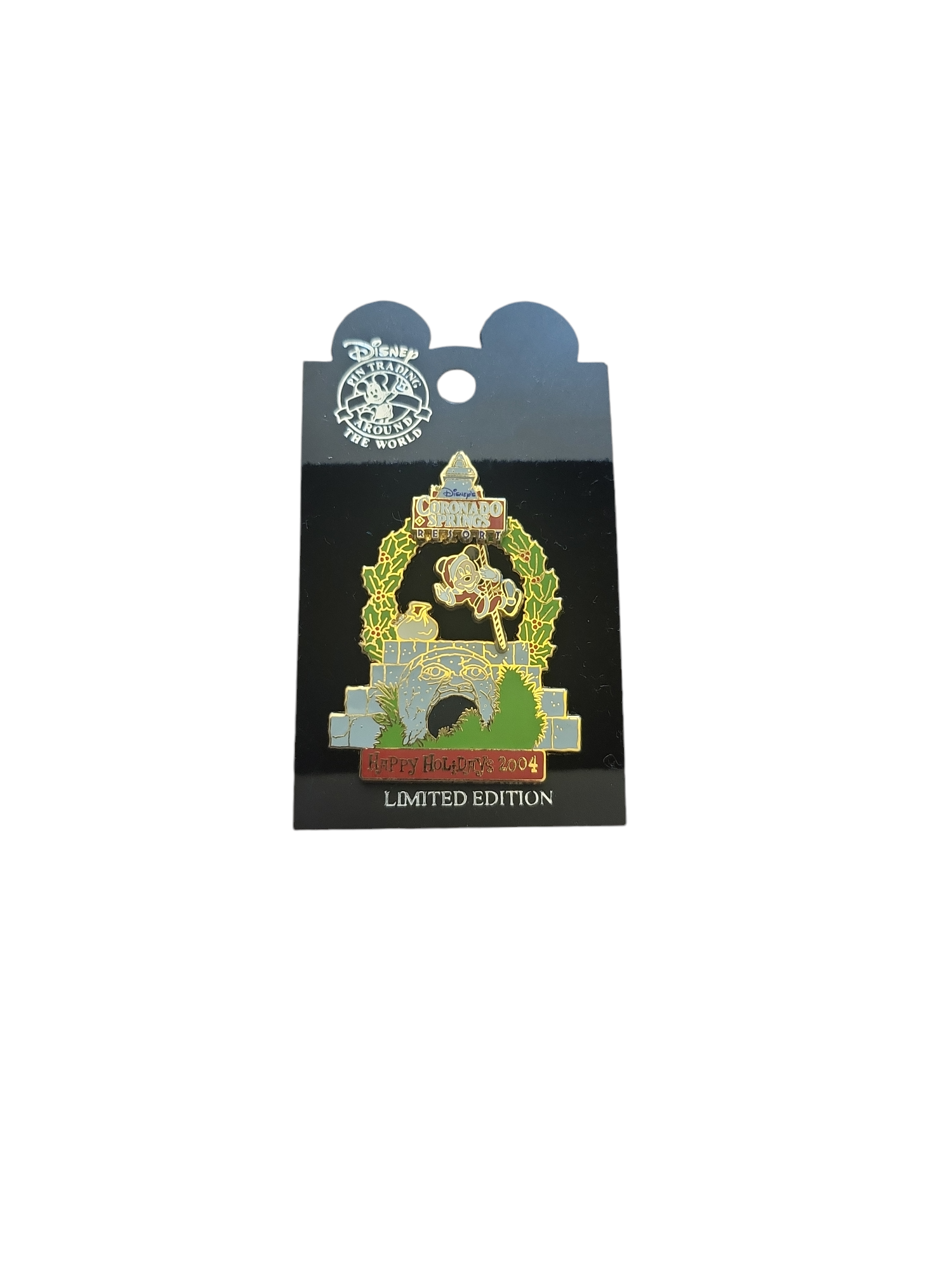 Disney Collectible Pins - Happy Holidays 2004 Coronado Springs Resort Mickey Rare Disney Pin