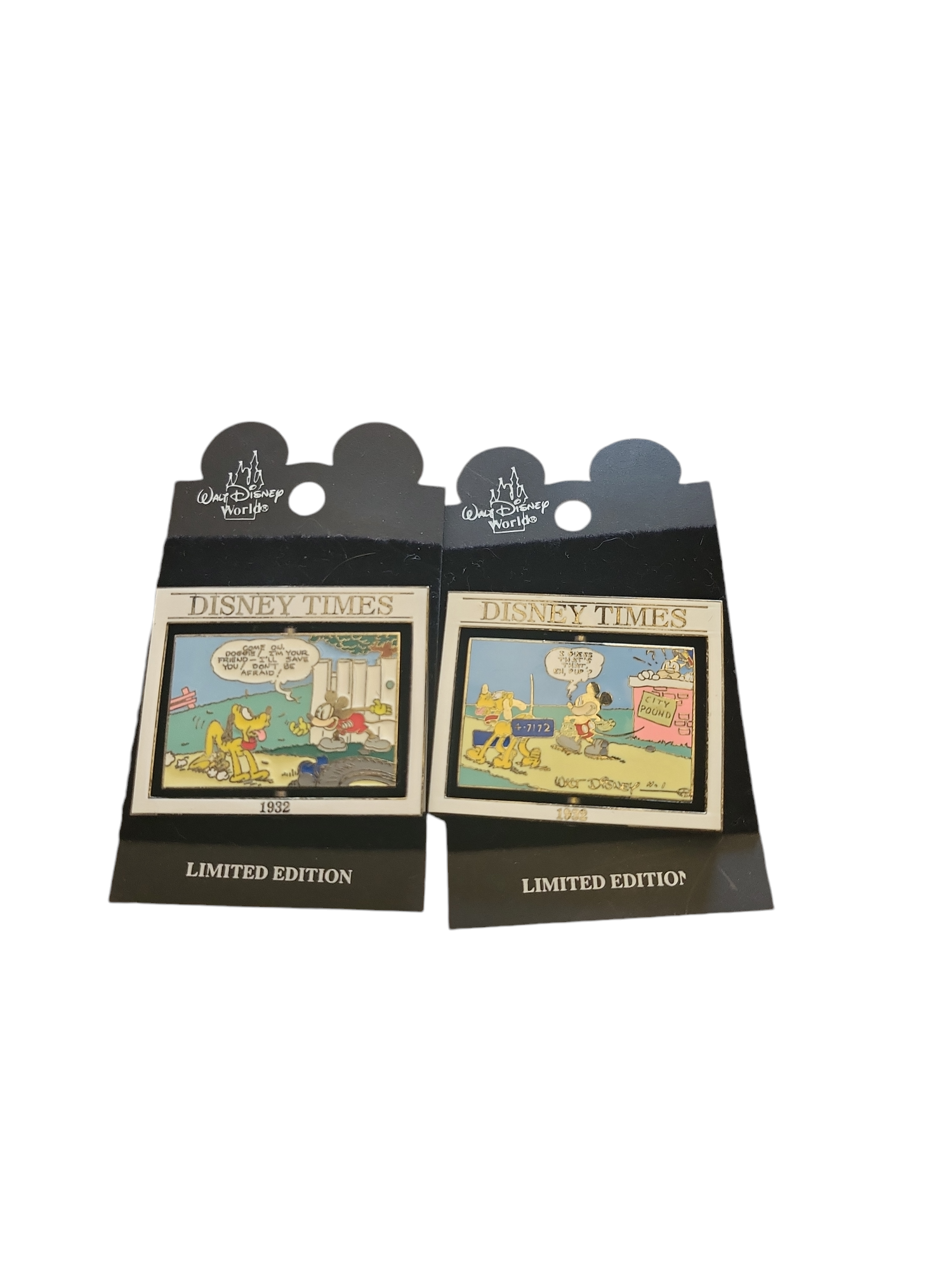 Disney Collectible Pins - 2 Disney Times 1932 Limited Edition Pins