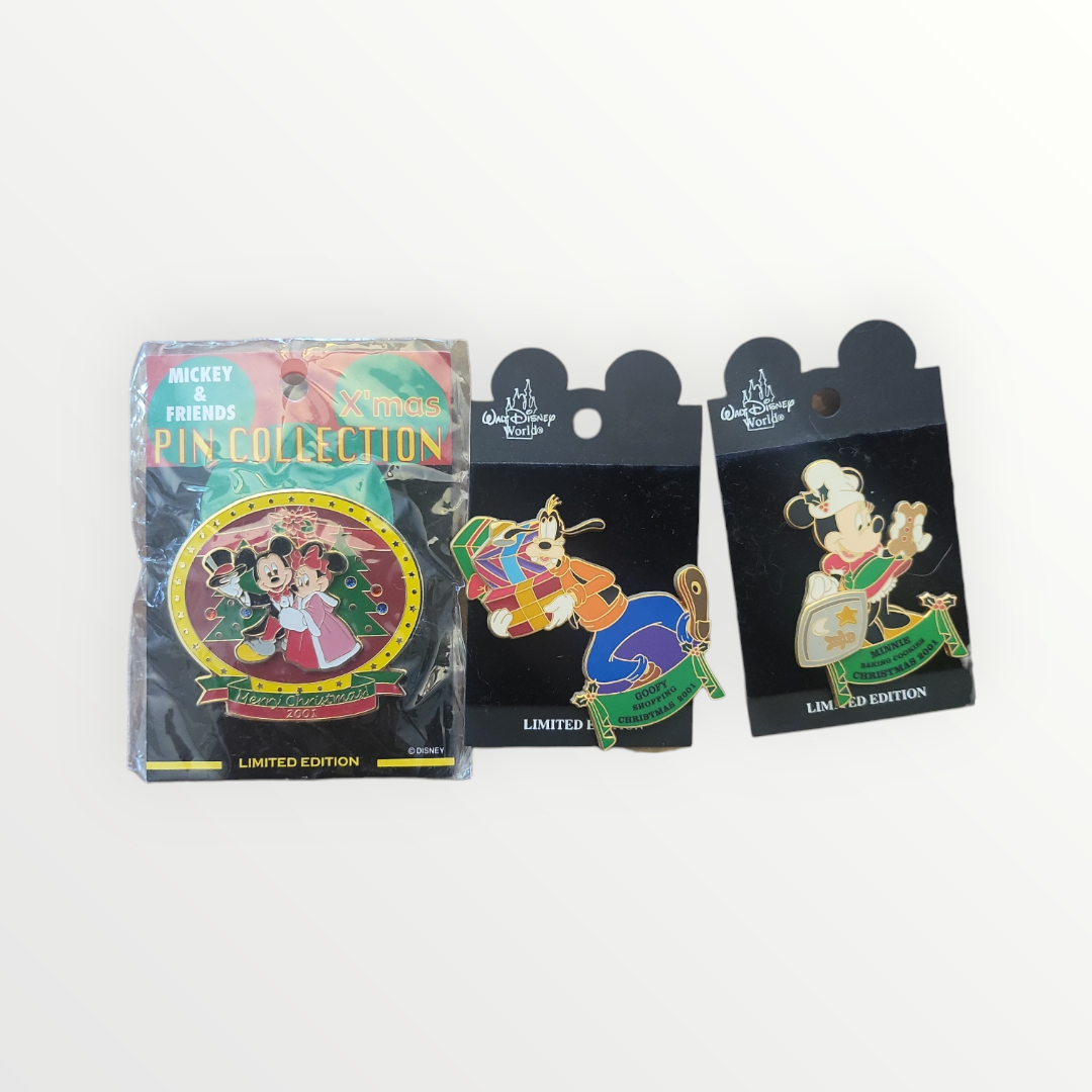 Disney Collectible Pins - Limited Edition Christmas 2001