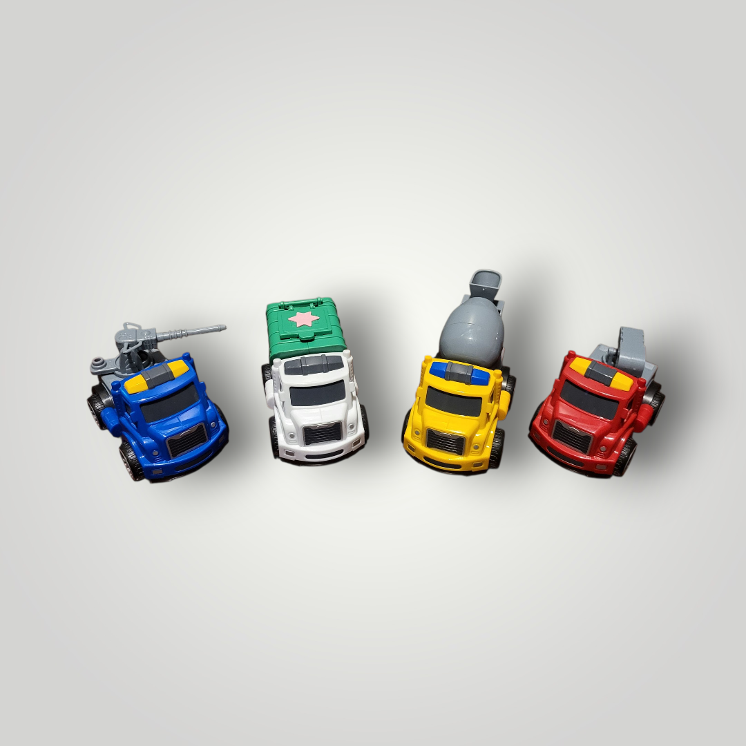 Toy Vehicles - Set of 4 Small Vehicles